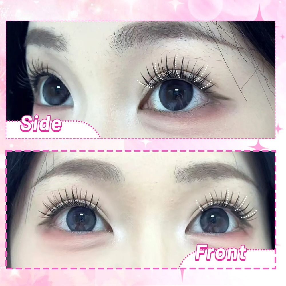 Eyelash Extension No 8 - Pestañas Postizas Autoadhesivas de 24 Filas,
