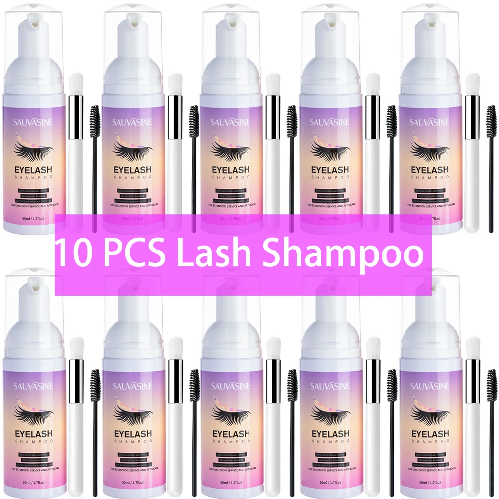 Eyelash Extension Wash Kit - 5/10 Uds 50ML extensión de pestañas