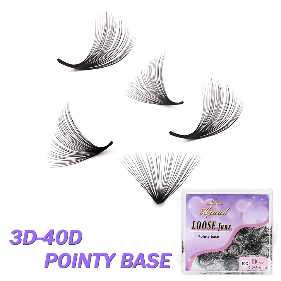 Eyelash Extension Review - AGUUD 30D 40D grupo abanicos sueltos