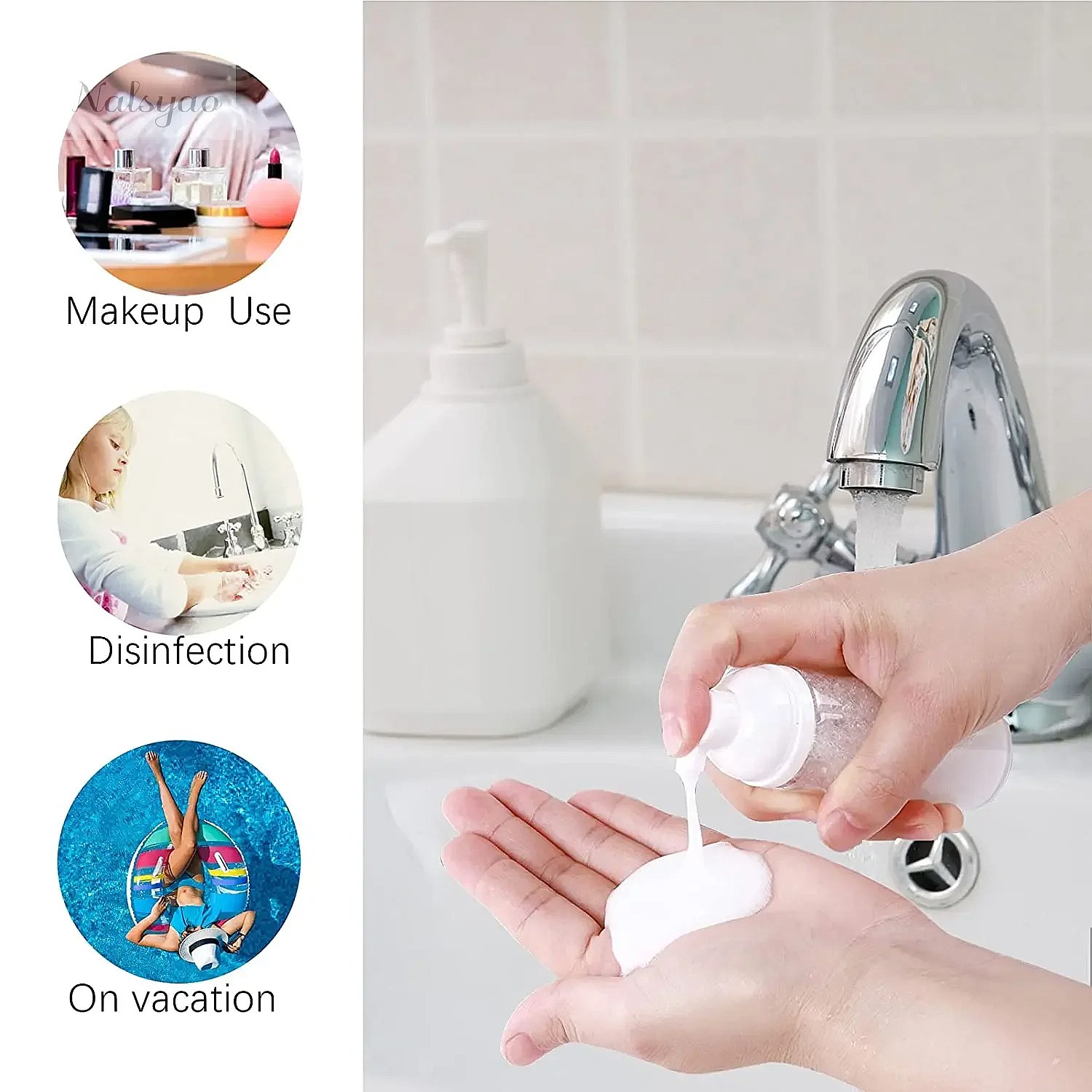 Botella de espuma para lavado  - Eyelash Extension Wash Kit reseña y precio