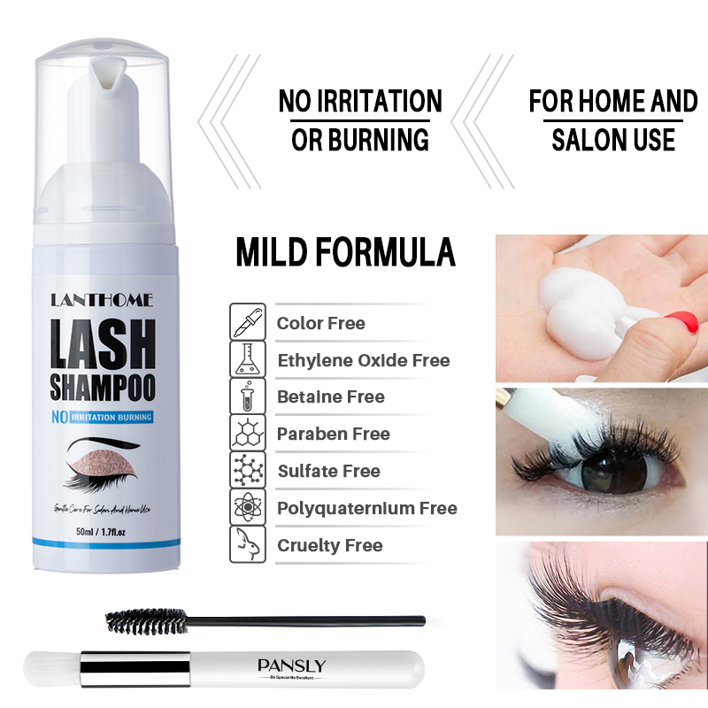 Lanthome Pro-shampoo para exte - Eyelash Extension Wash Kit reseña y precio