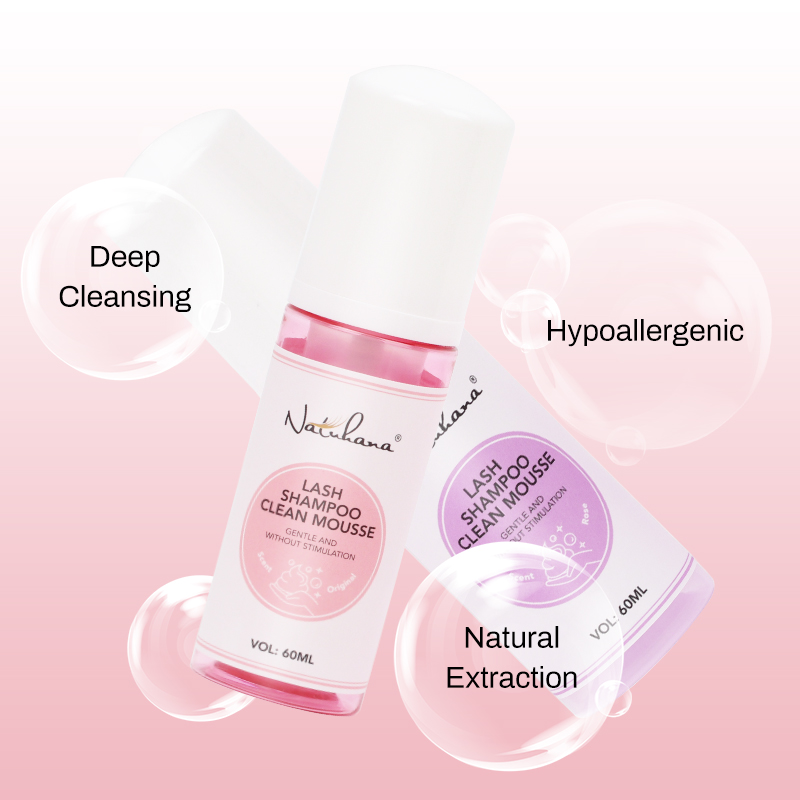 Natuhana-shampoo para extensió - Eyelash Extension Wash Kit reseña y precio