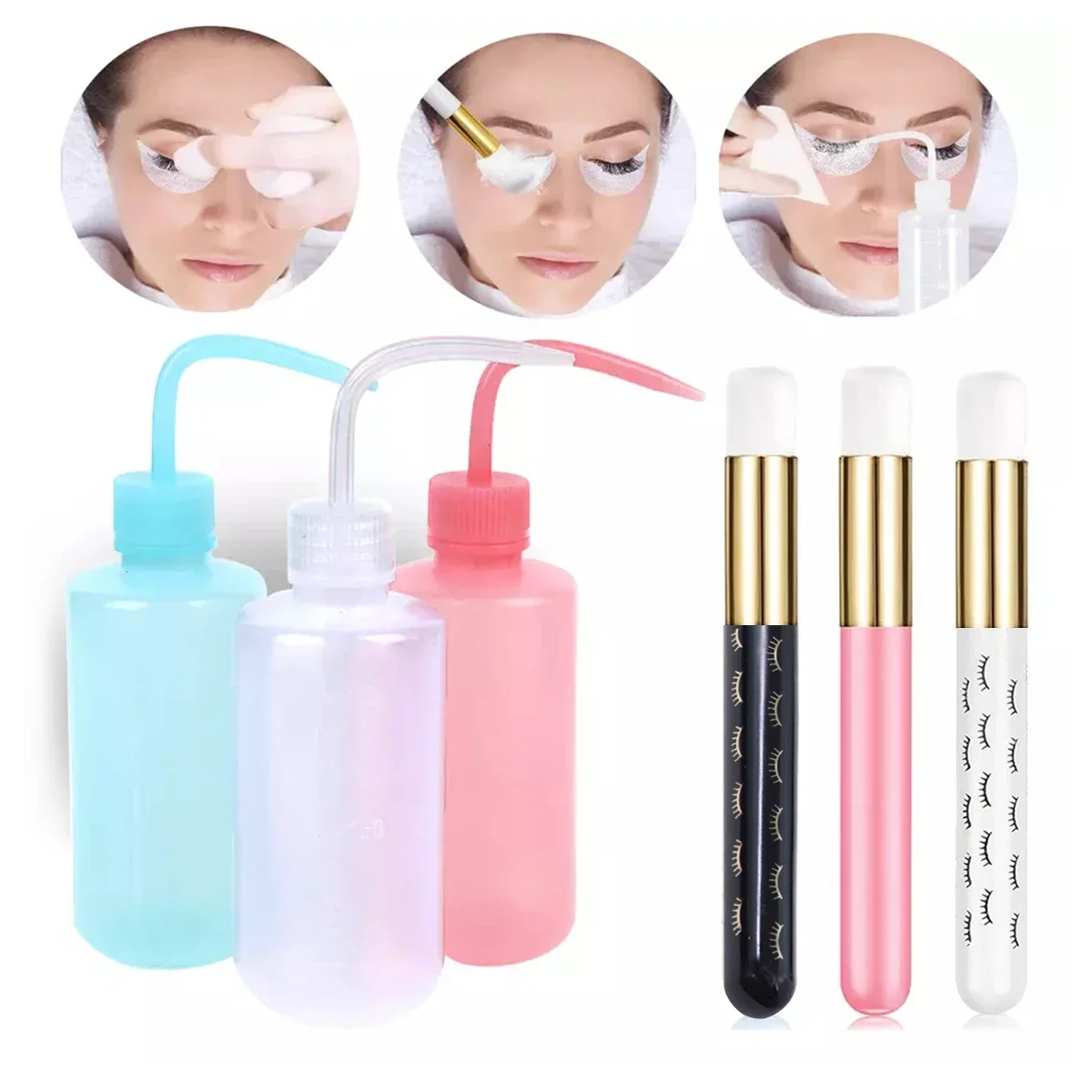 Botella de limpieza para exten - Eyelash Extension Wash Kit reseña y precio