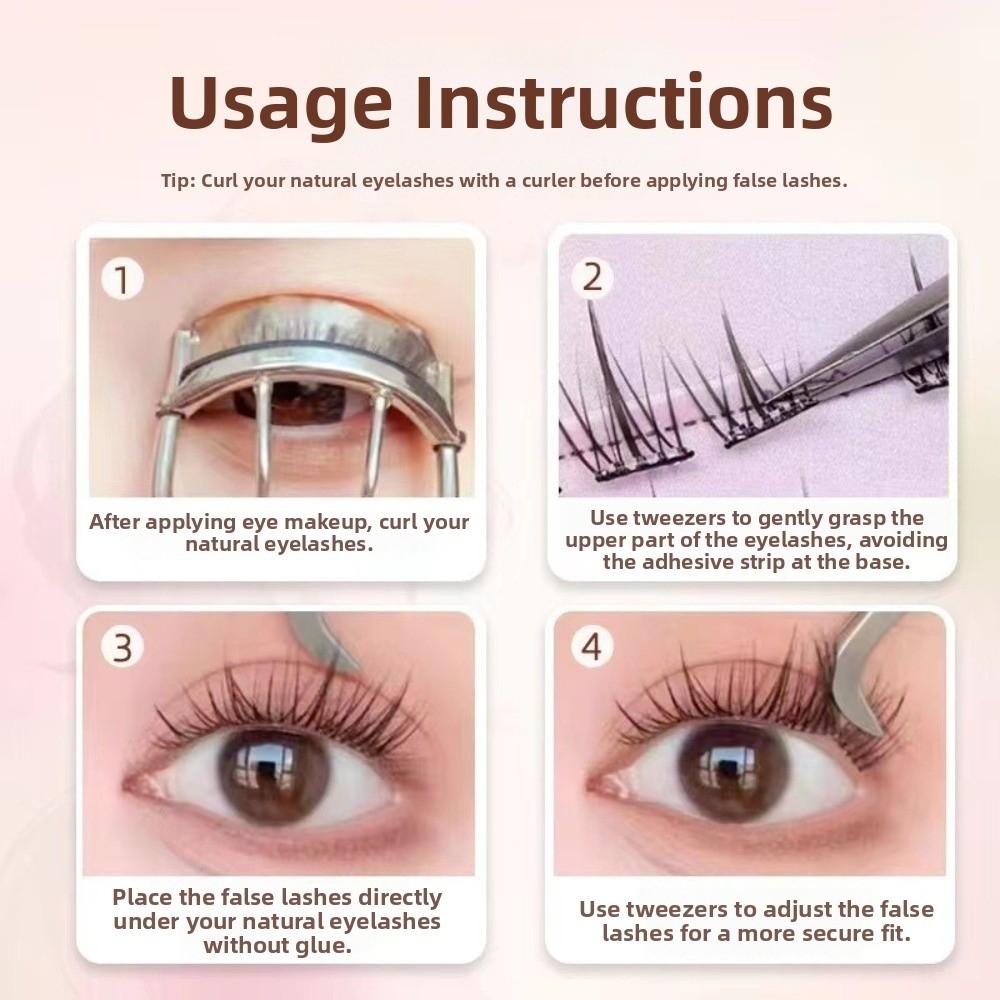 60 grupos de pestañas postizas - Eyelash Extension No 8 reseña y precio